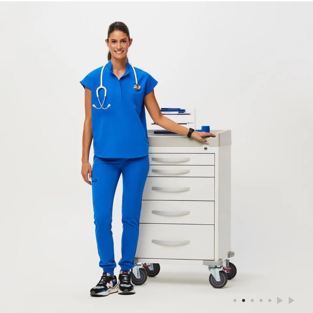Royal Blue Figs Scrubs Set